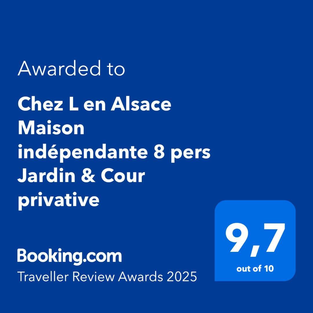Chez L En Alsace Maison Independante 8 Pers Jardin & Cour Privative Griesheim-près-Molsheim Eksteriør bilde